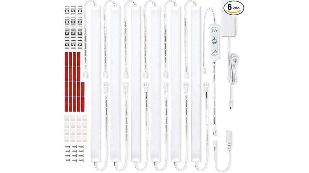 six 12 inch led lights