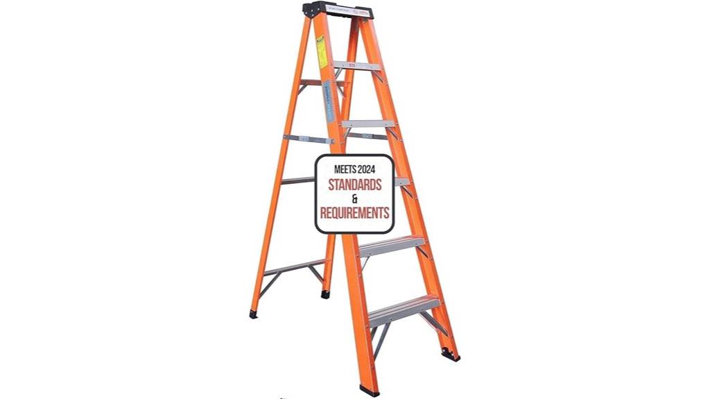six foot fiberglass ladder