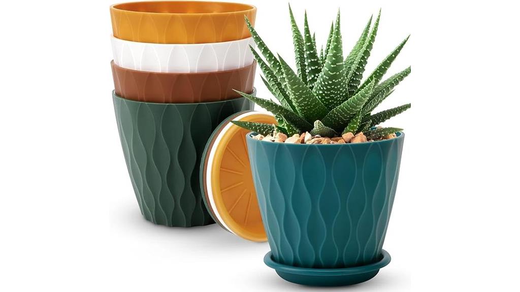 six inch plant pots