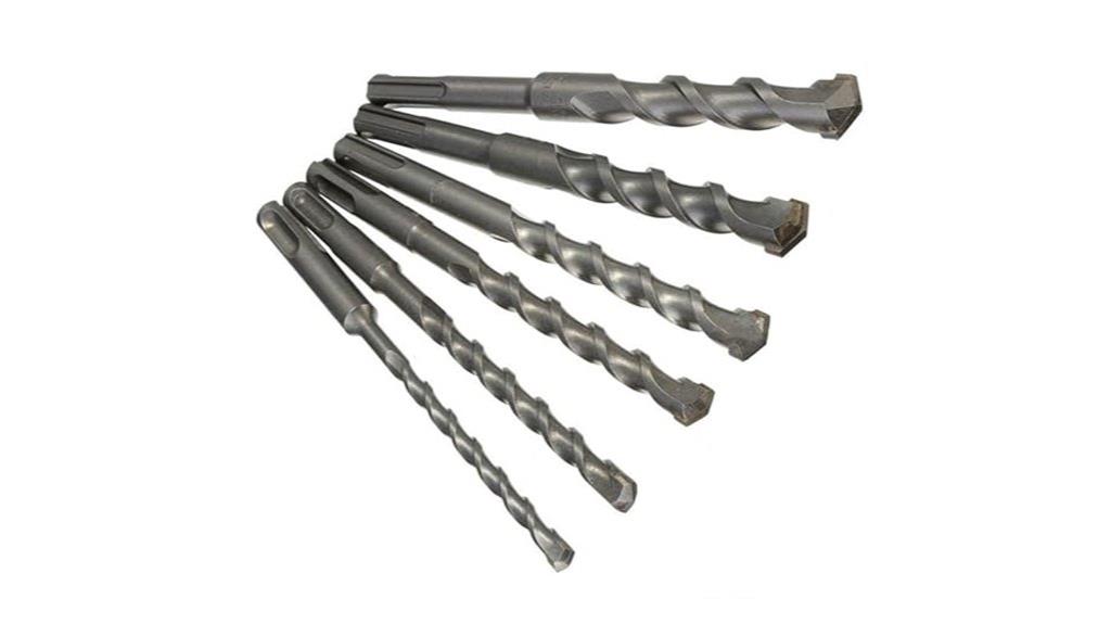 six piece masonry drill set
