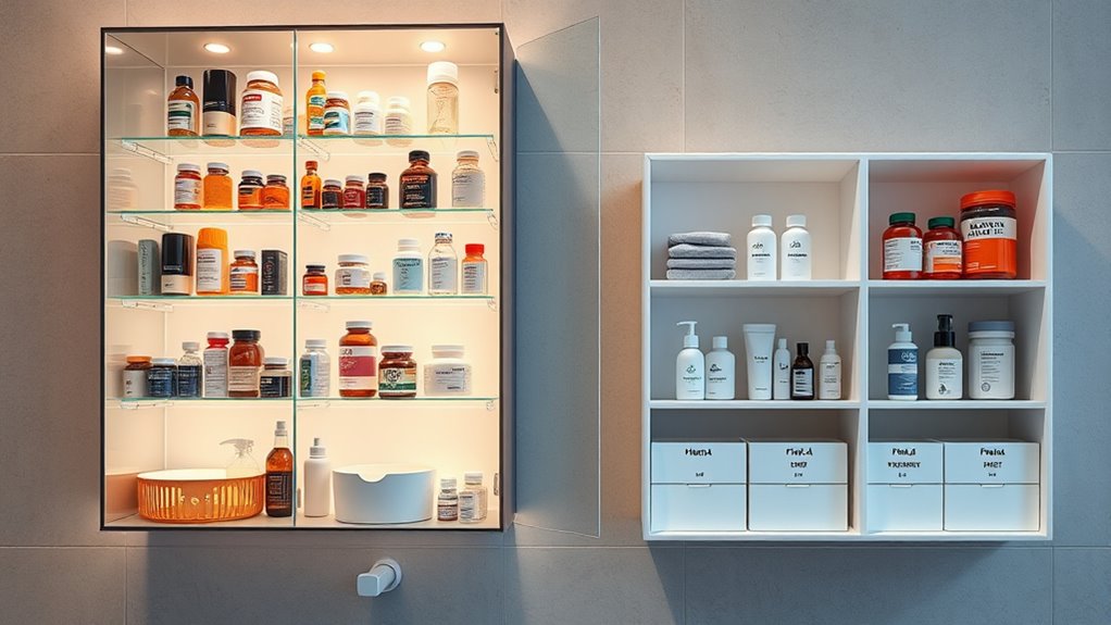 size material storage functionality