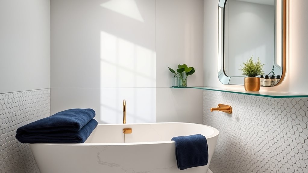 small bathroom luxury tips