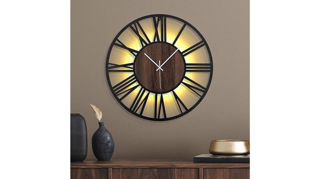 smart metal night clock