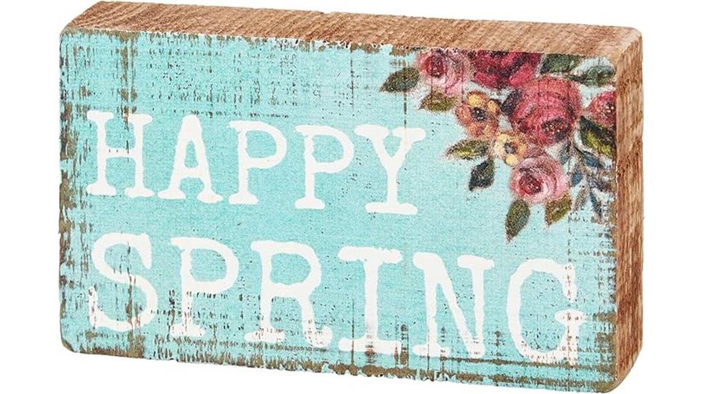 spring floral home sign