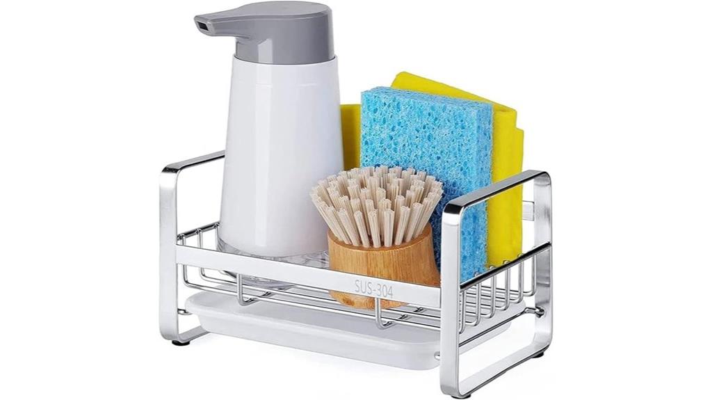 stainless steel sink organizer