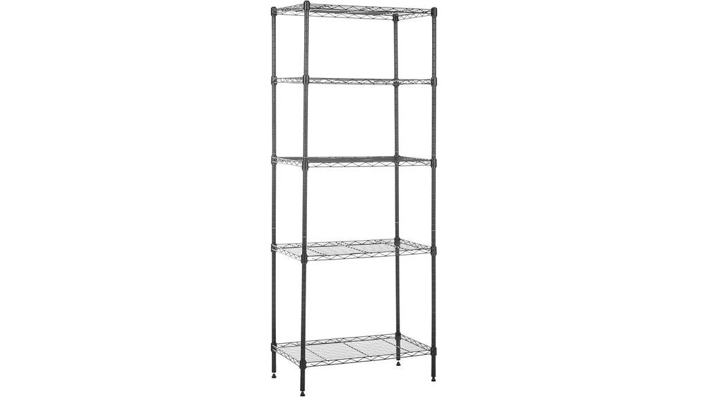 steel 5 shelf storage unit