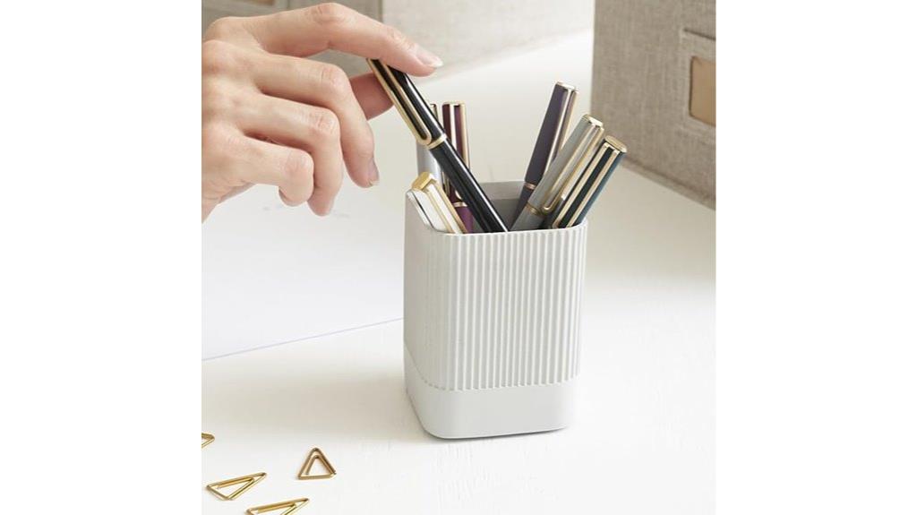 stylish desk pen organizer