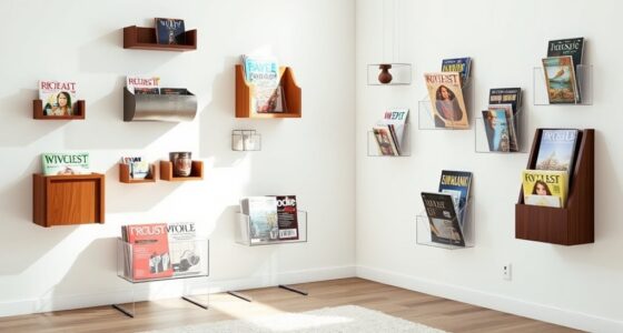 stylish functional magazine storage