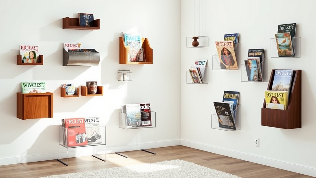 stylish functional magazine storage