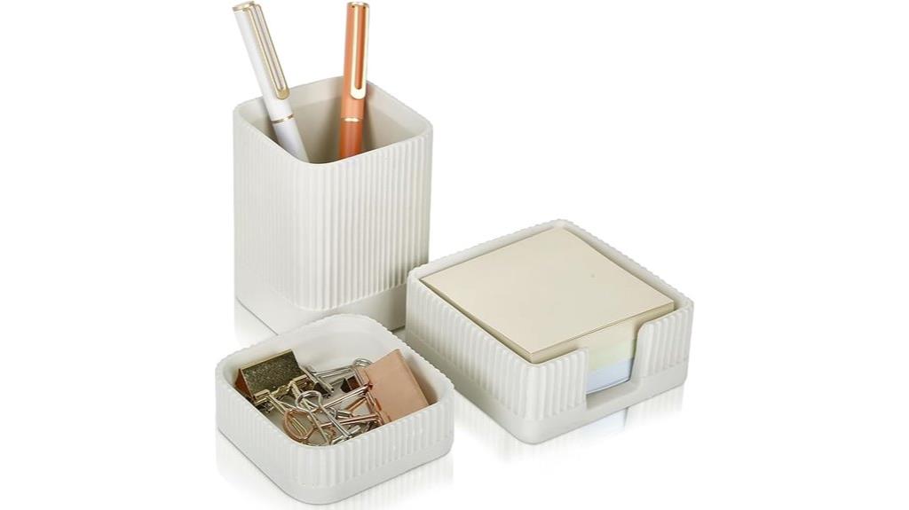 stylish trio desk accessories