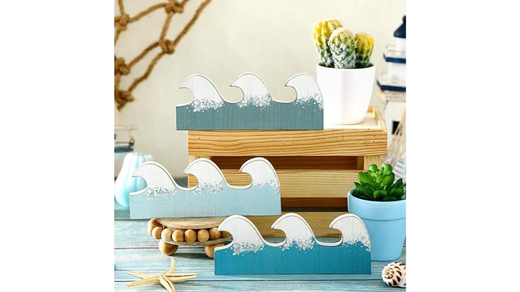 summer wooden wave decor