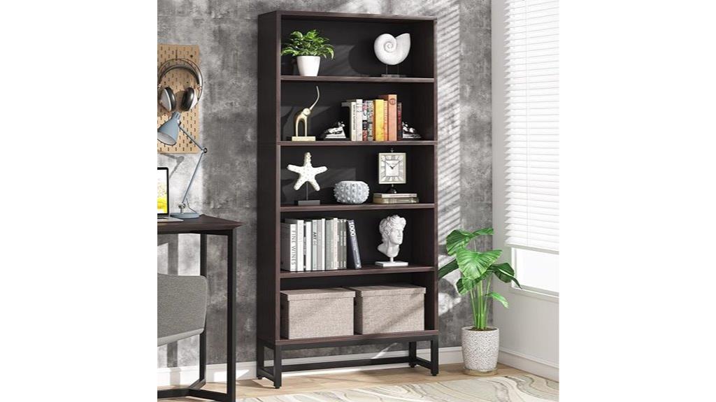 tall 5 tier bookcase
