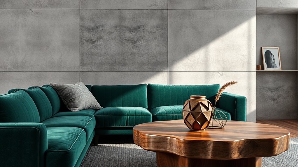 textured natural tactile finishes