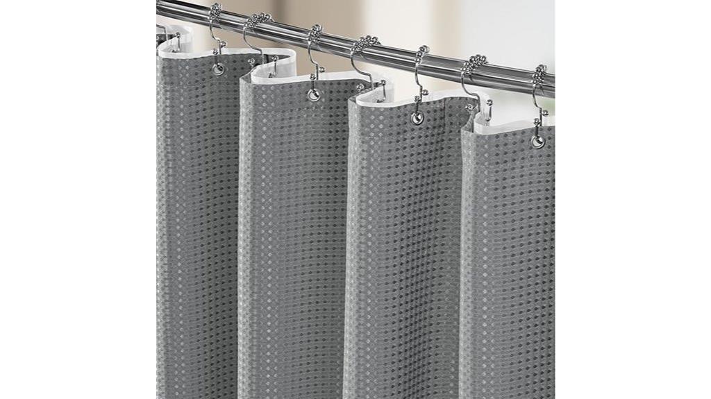 three piece shower curtain