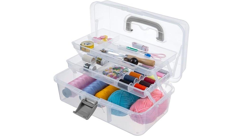 transparent 13 inch storage box