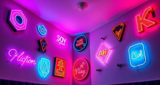 trendy neon wall sign ideas