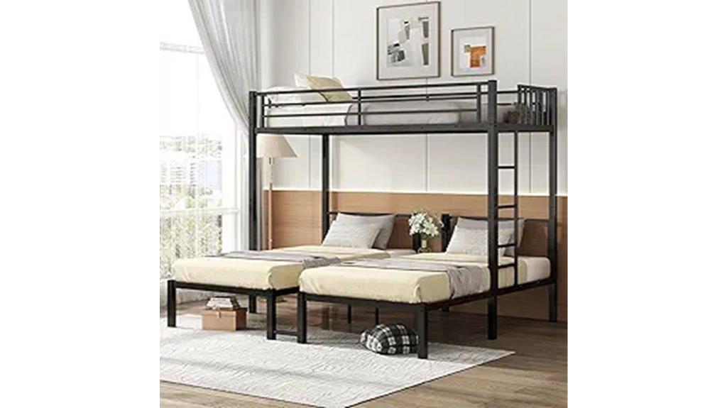 triple bunk bed for kids