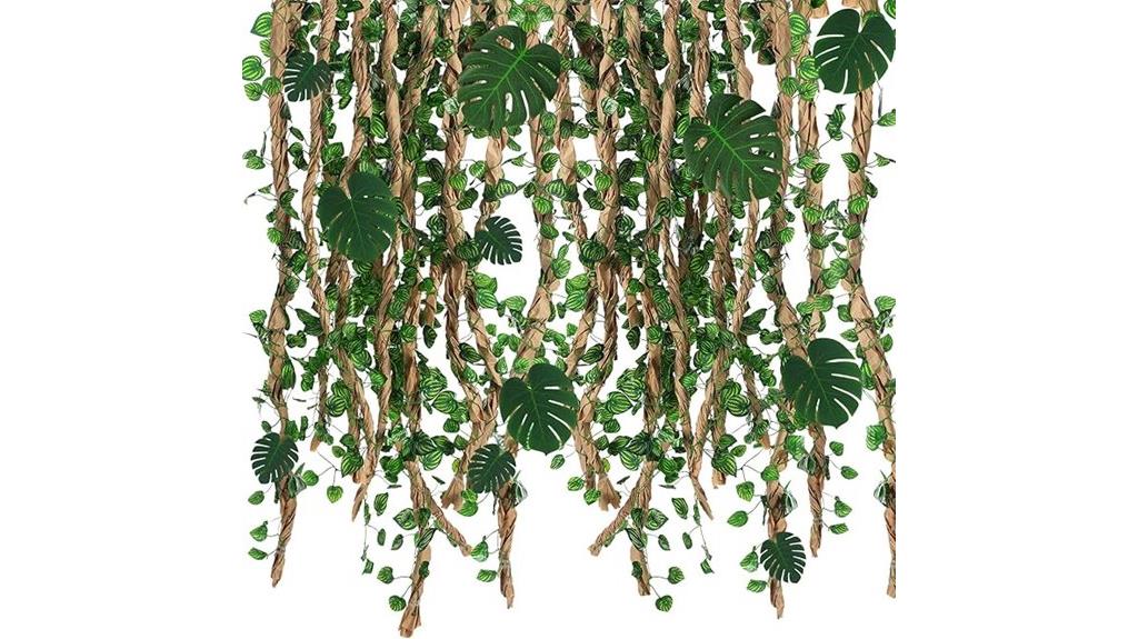 tropical jungle leaf garland