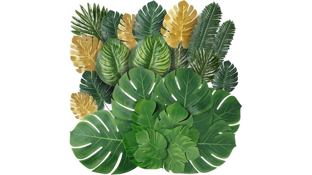 tropical palm monstera decor