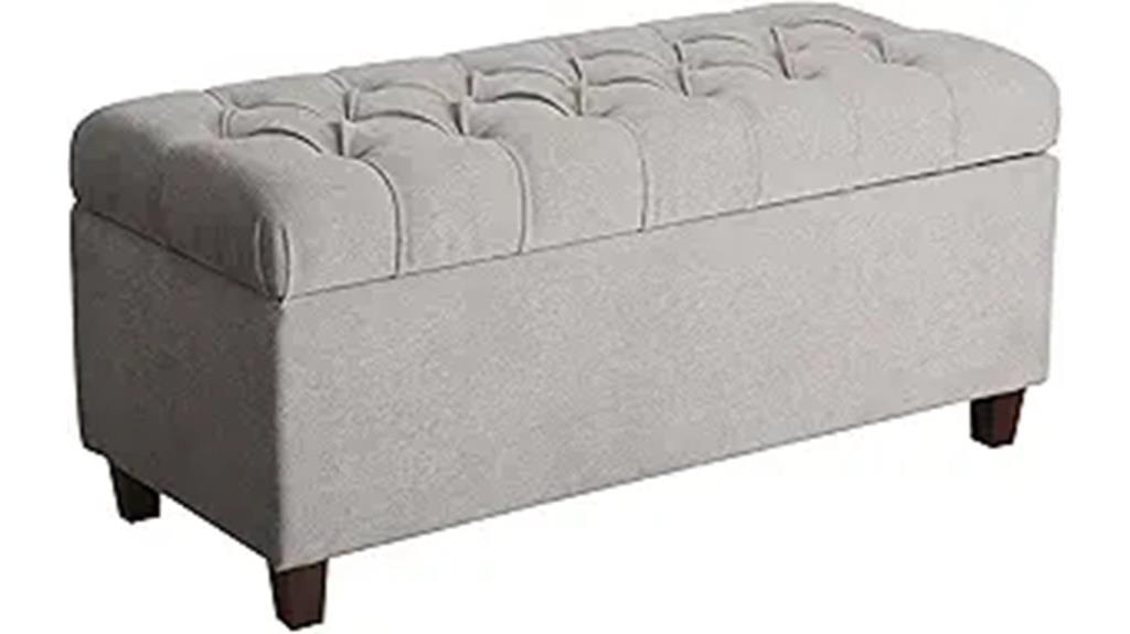 tufted storage ottoman