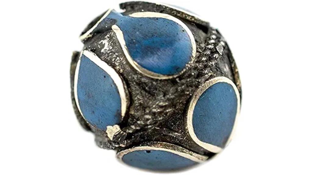 turquoise inlaid afghan silver