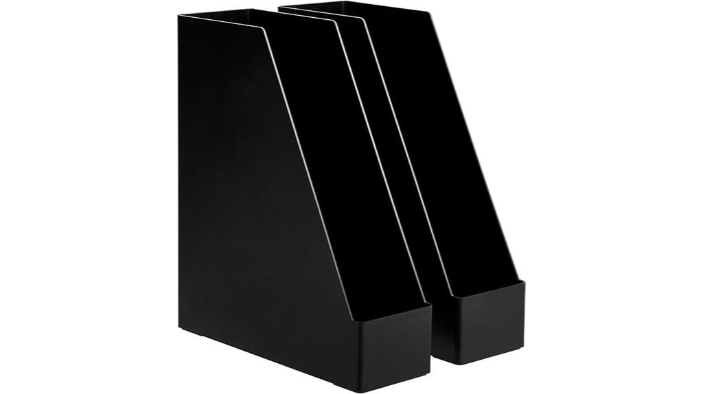 two pack plastic desk organizers