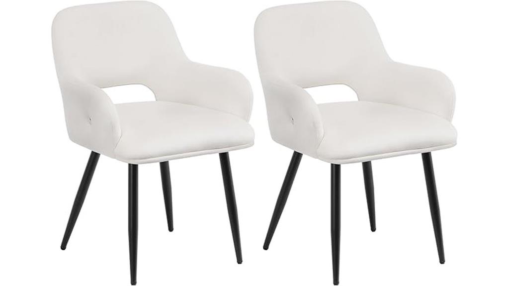 upholstered arm dining chairs