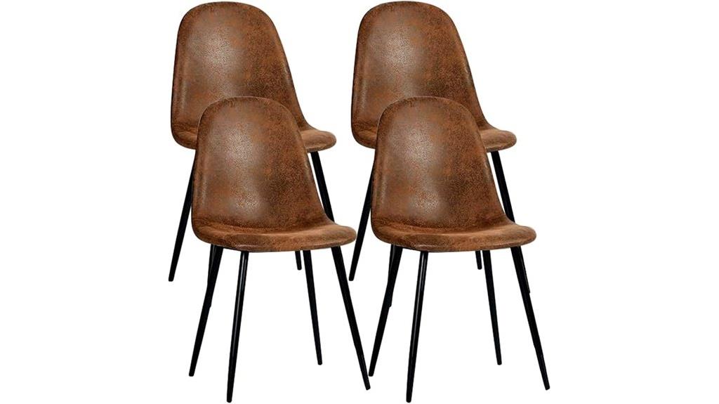 upholstered fabric armless chairs