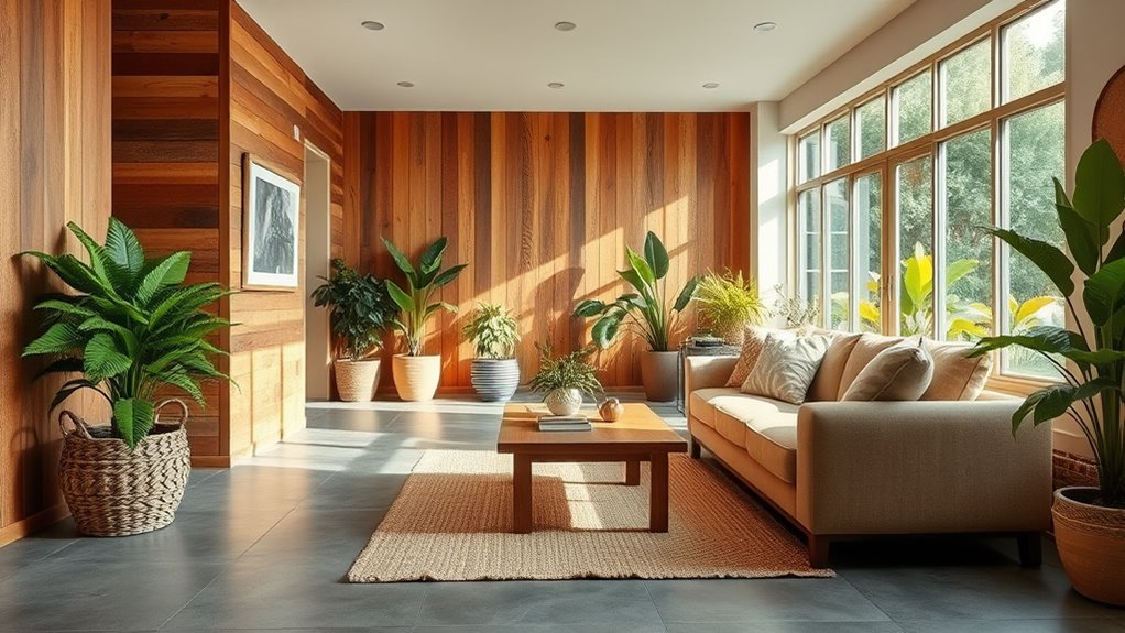 use natural textured materials