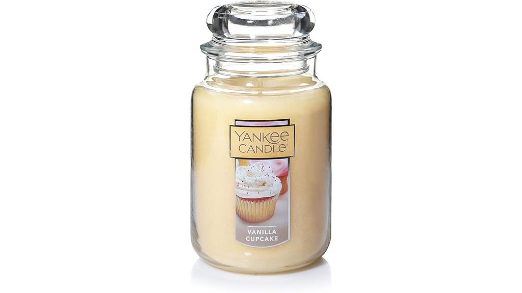 vanilla cupcake large candle