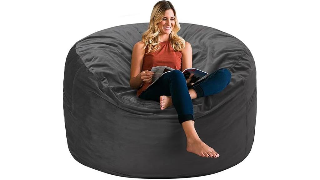 velvet memory foam chair