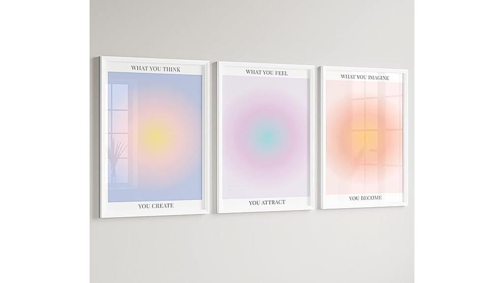 vibrant abstract aura posters