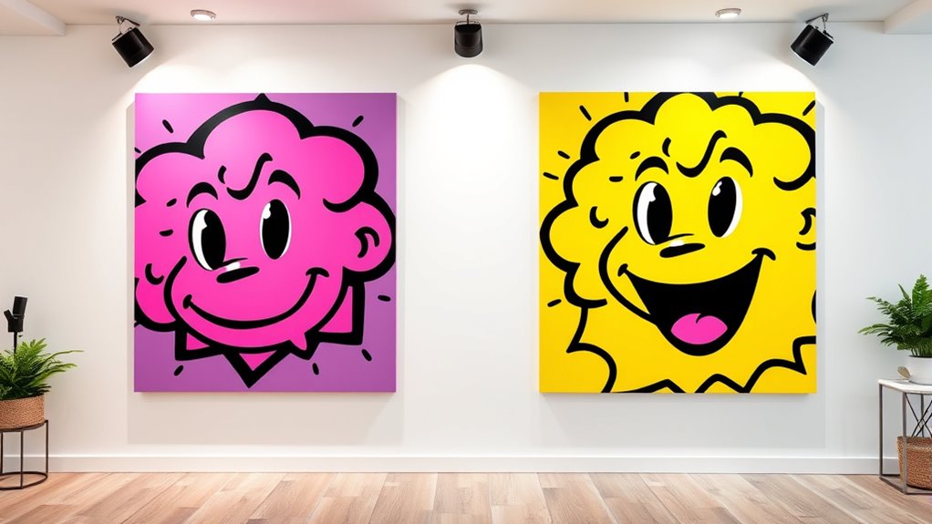 vibrant pop art decor