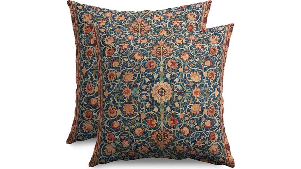 vintage floral pillow set