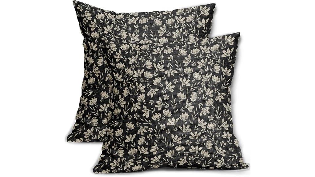 vintage floral pillow set