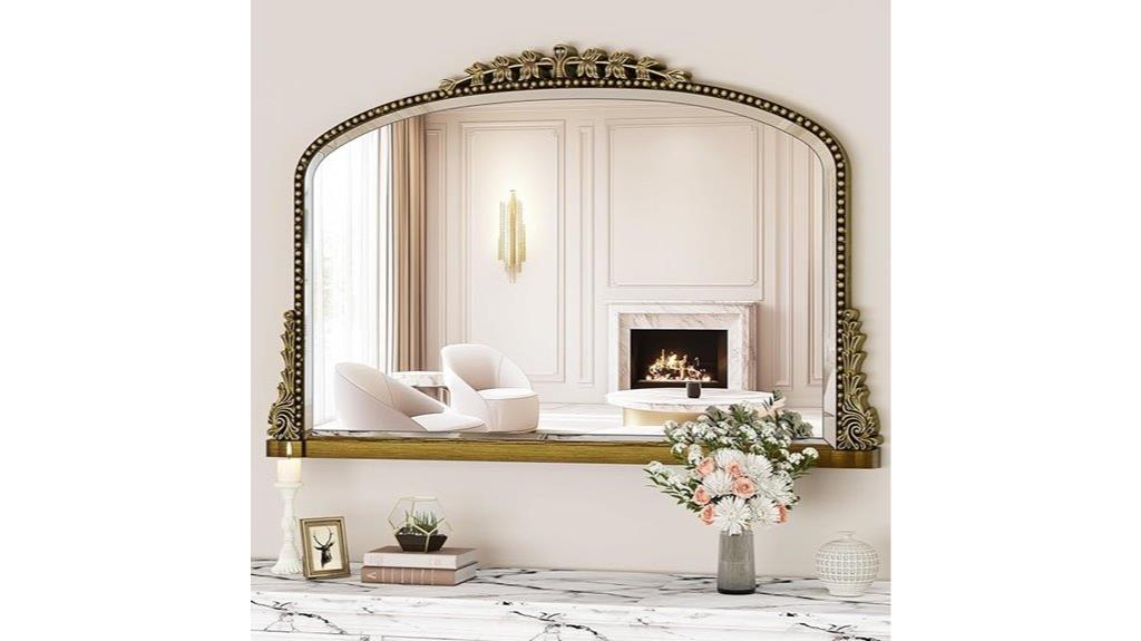 vintage gold carved mirror