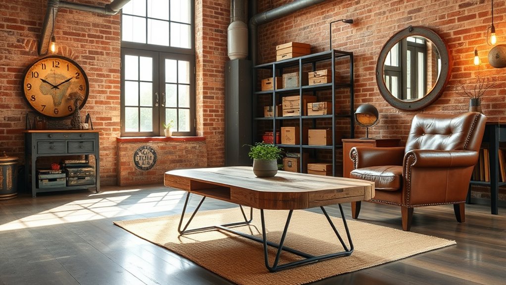 vintage industrial furniture showcase