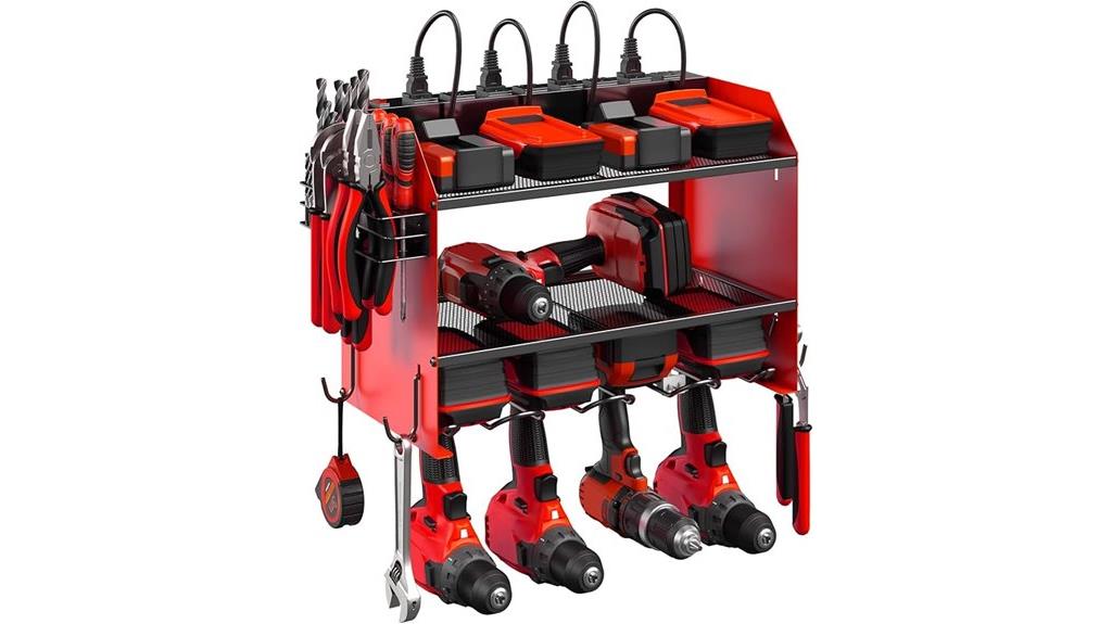 wall mount power tool organizer