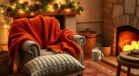 warm inviting winter decorating