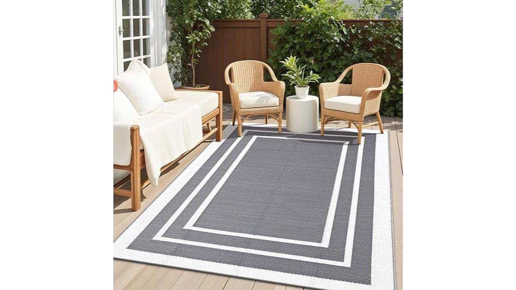 waterproof reversible outdoor rug