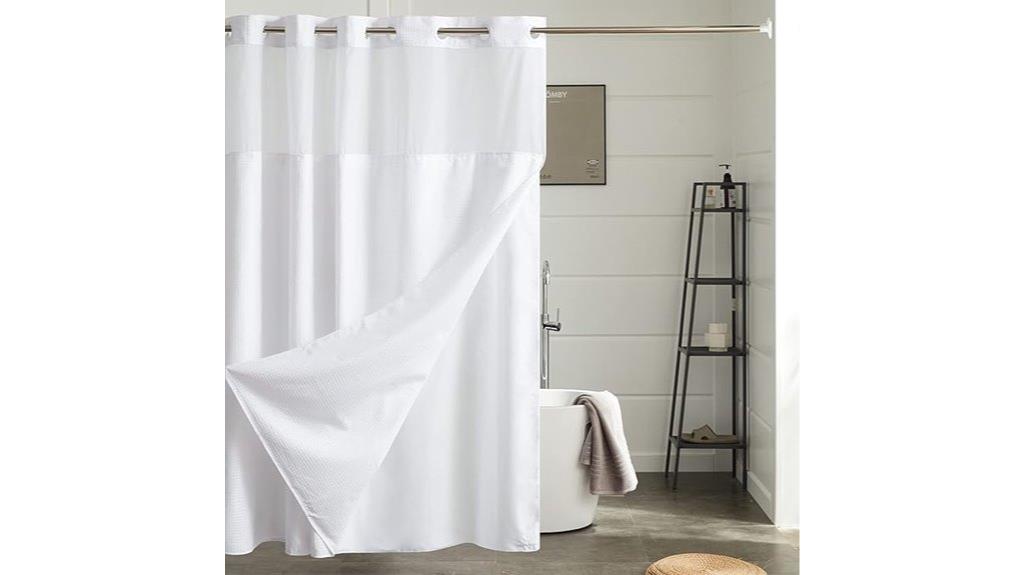 waterproof shower curtain set