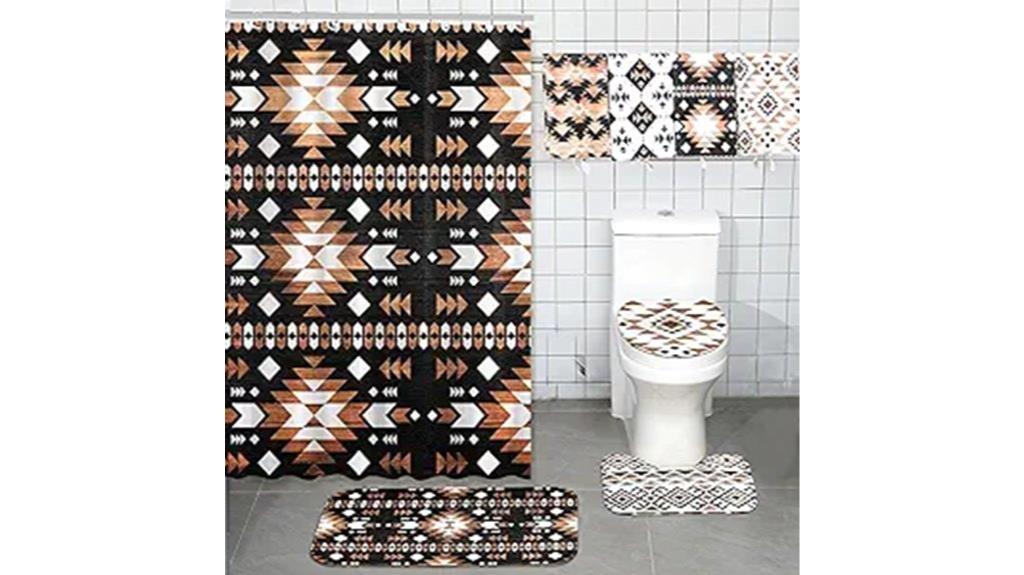 western aztec curtain set