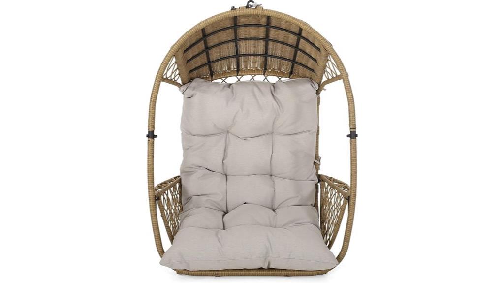 wicker hanging chair cushion