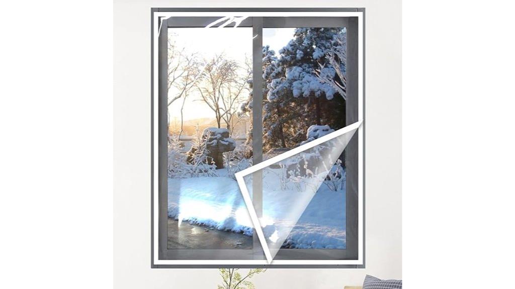 window insulation kit size