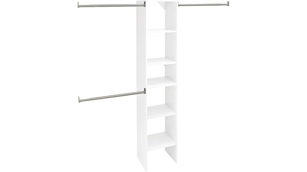 wooden closet organizer kit