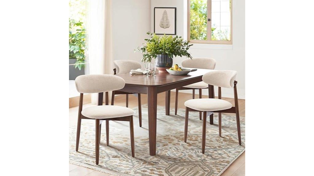 wooden modern upholstered chairs