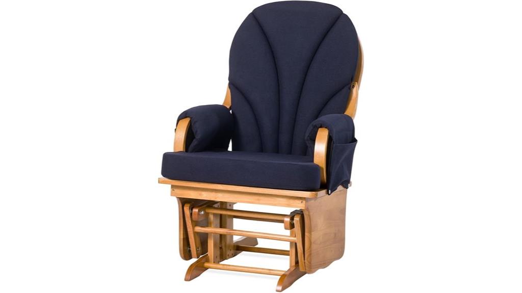 wooden nursery glider rocker