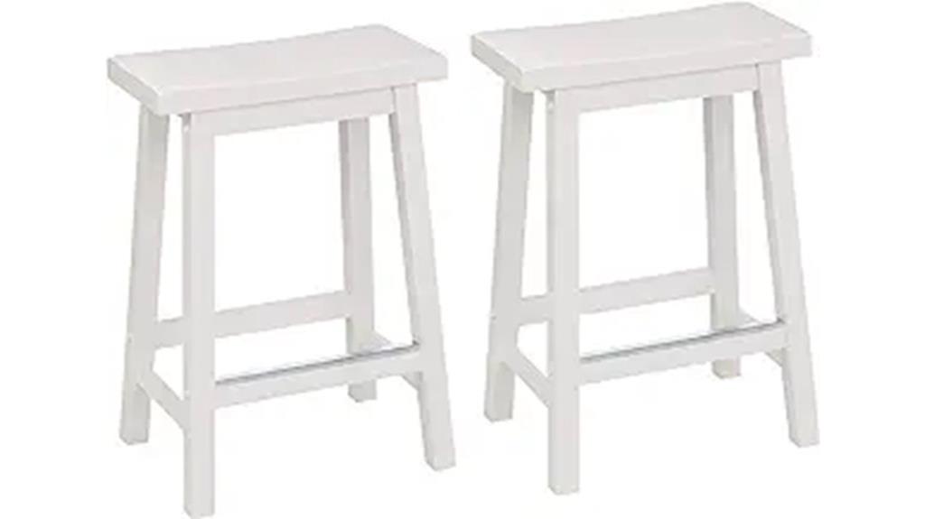 wooden saddle seat barstools