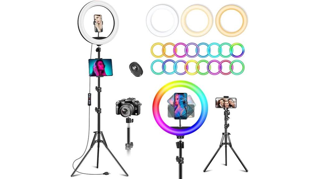 10 3 inch rgb ring light
