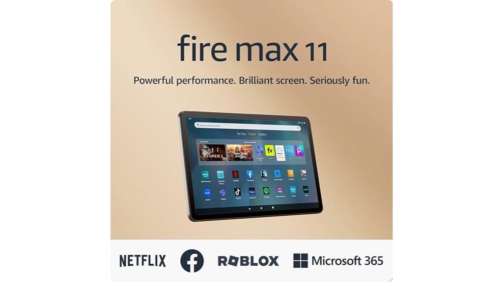 11 inch fire max tablet